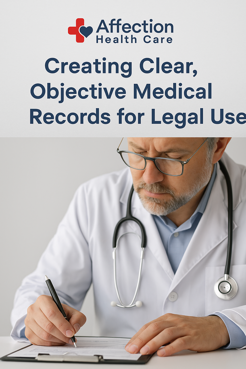 Creating Clear, Objective Medical Records for Legal Use