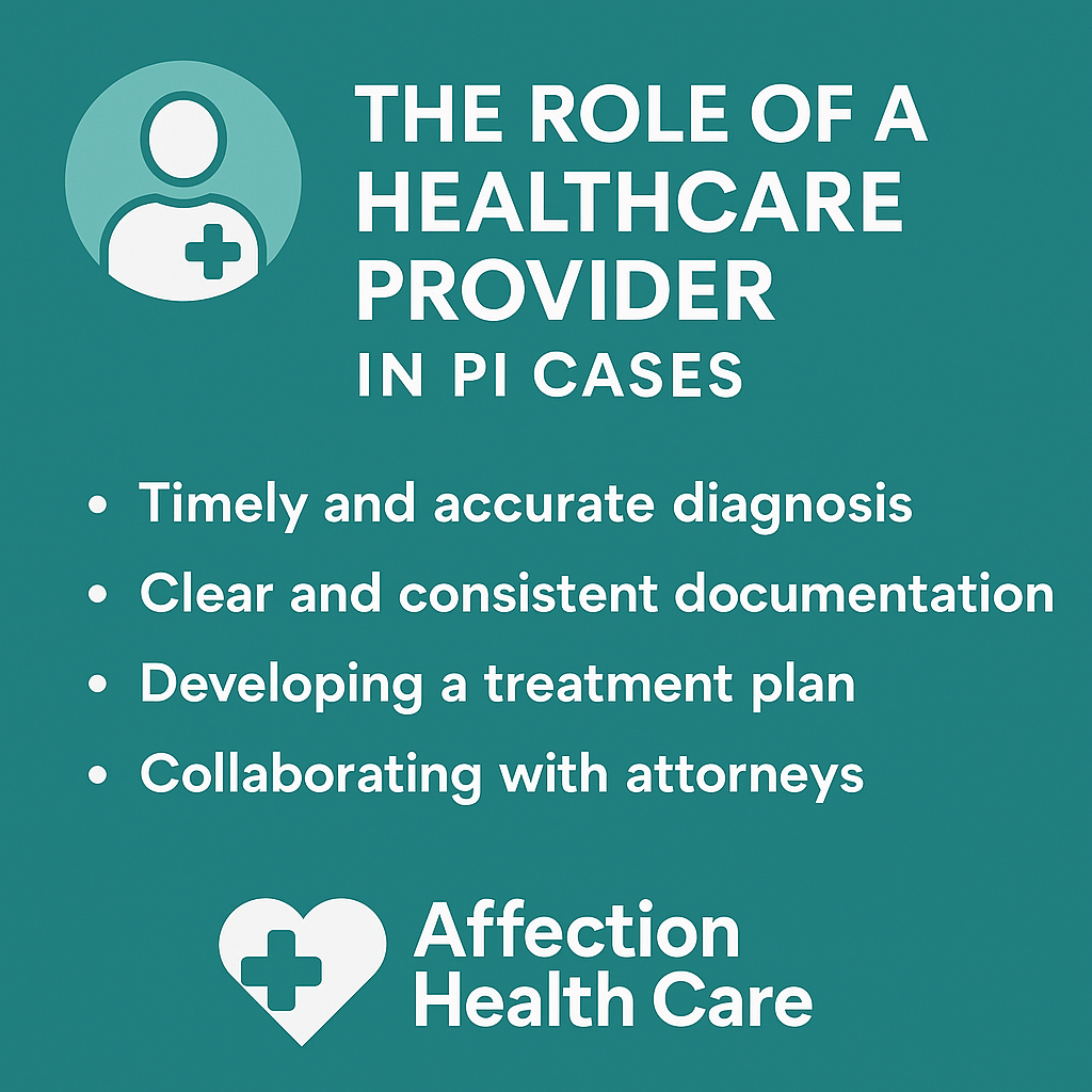 The Role of a Healthcare Provider in Personal Injury (PI) Cases