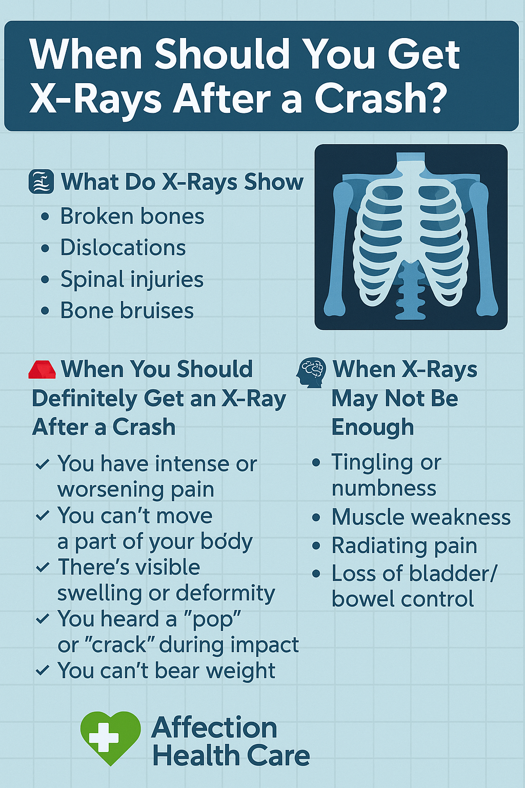 When Should You Get X-Rays After a Crash?