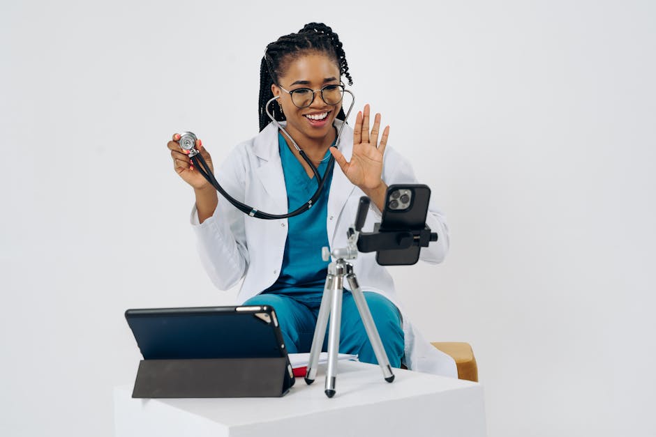 virtual doctor video consultation health care